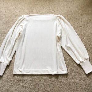 NWOT LOFT Cream Boatneck